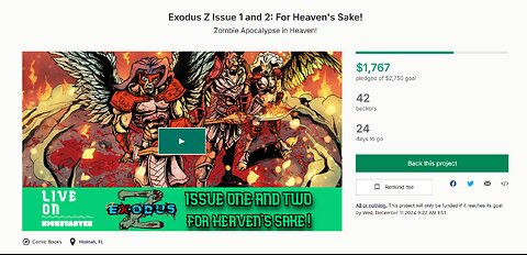 Episode 475: An Exodus Z Comic Book Kickstarter or Art With Friends!