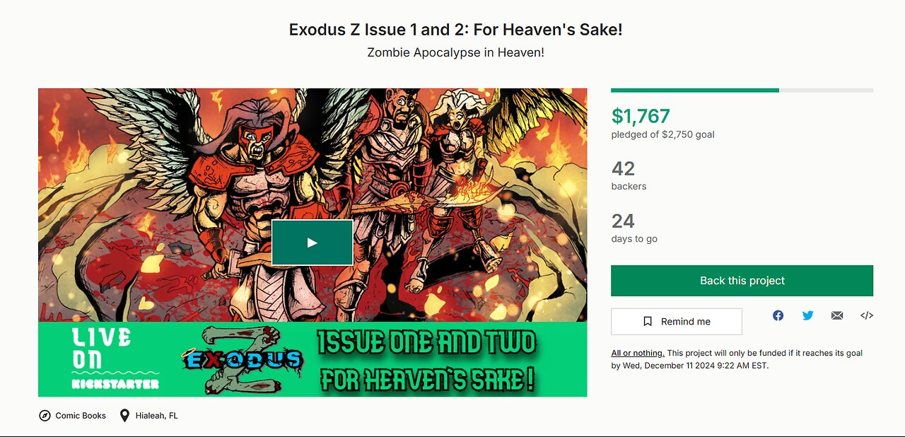 Episode 475: An Exodus Z Comic Book Kickstarter or Art With Friends!