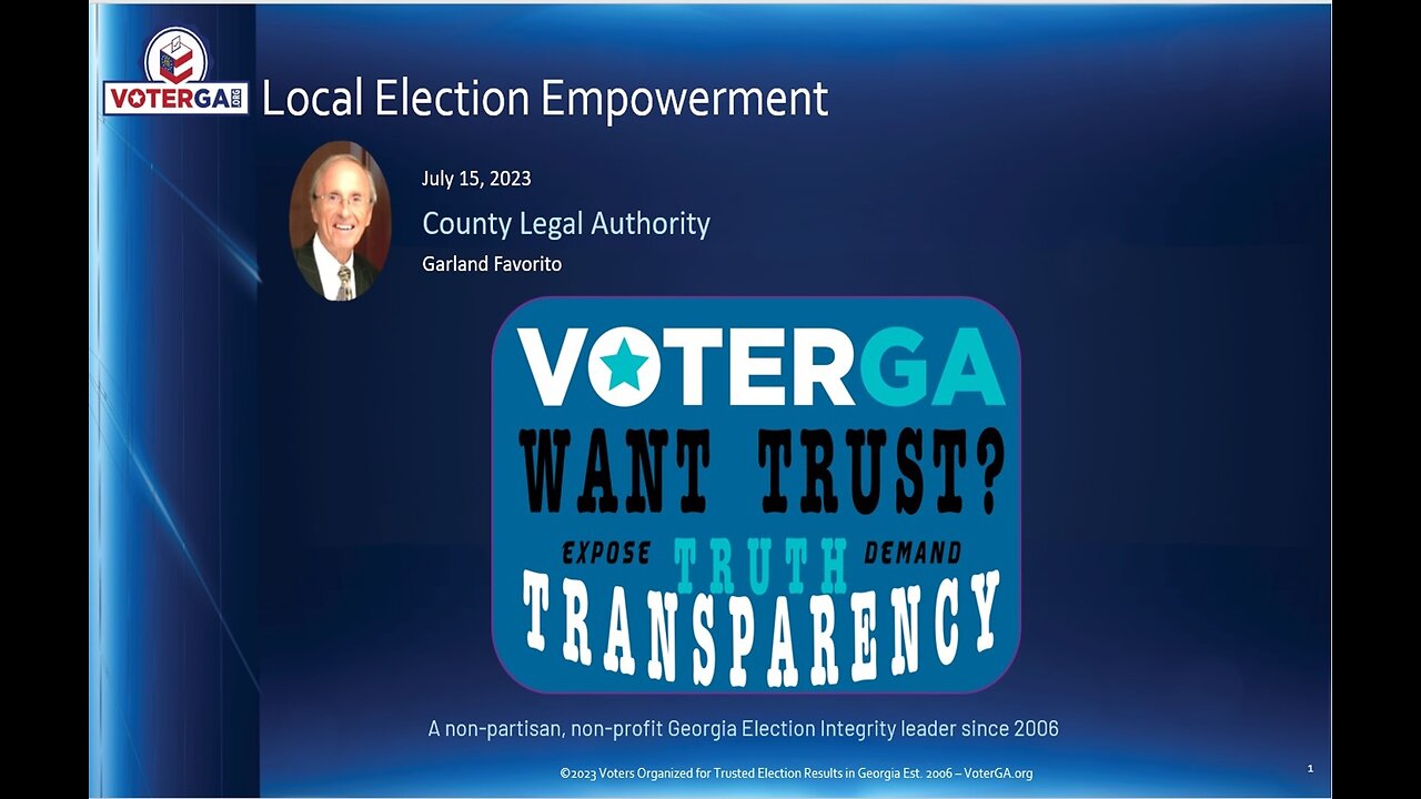 What's Next for Election Integrity w/Garland Favorito