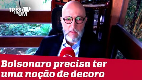 #JosiasDeSouza: Bolsonaro não consegue perceber que é preciso ter uma noção qualquer de decoro