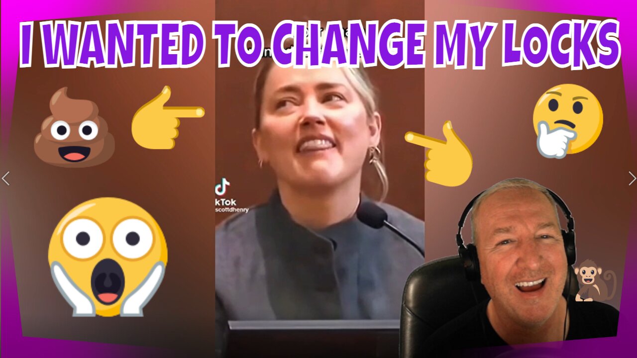 I Wanted To Change My Locks Reaction - Johnny Depp Amber Heard Trial - TikTok Reactions - Funny