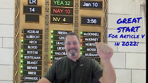 ARTICLE V UPDATE! GREAT NEWS IN NEBRASKA! 2022 WILL BE A GREAT YEAR FOR OUR CONSTITUTION! LET'S GO!!