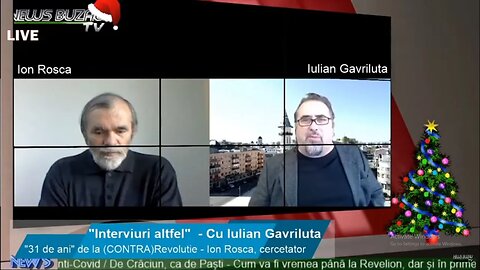 LIVE - TV NEWS BUZAU - "Interviuri altfel", cu Iulian Gavriluta - "REVOLUTIE sau CONTRA-Revolutie?"