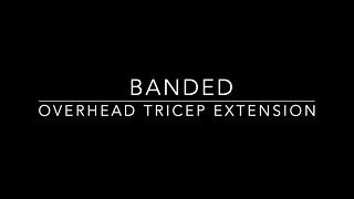 Banded Overhead Tricep Extension