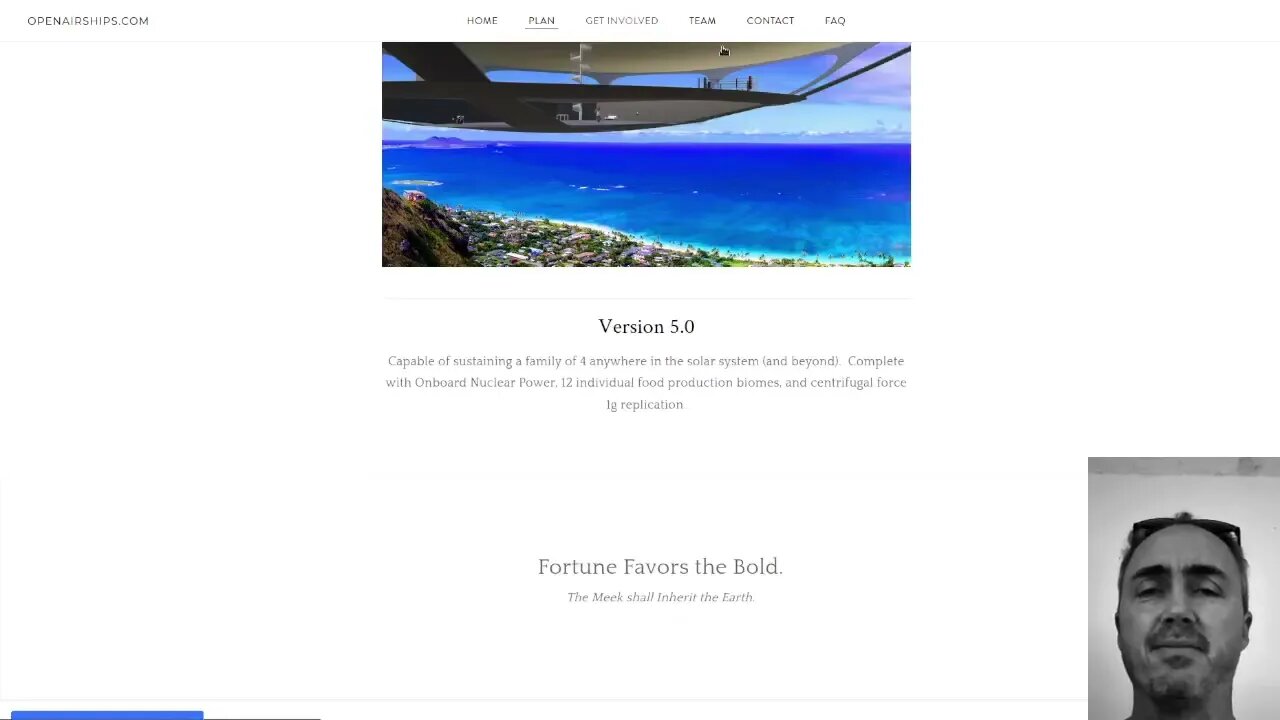OpenAirShips.com Website Snapshot