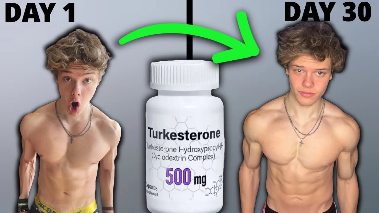 30 Day Natural STEROID Transformation (Turkesterone Results)