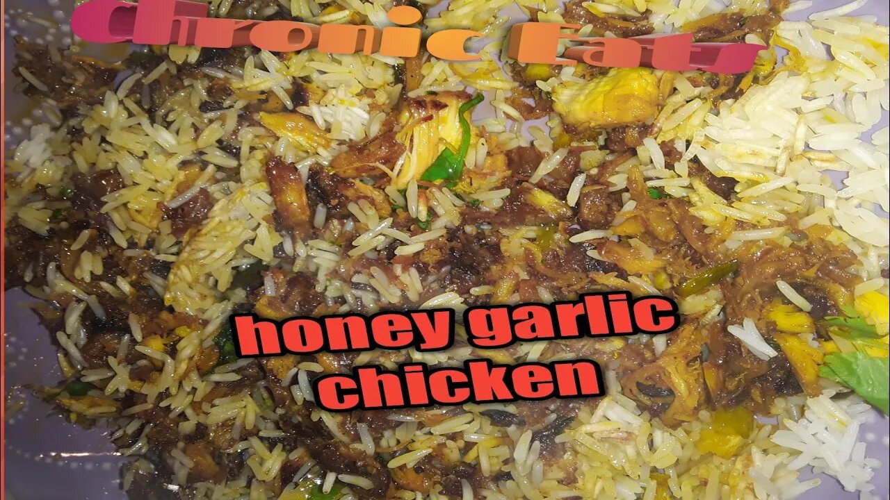 Shredded honey garlic chicken