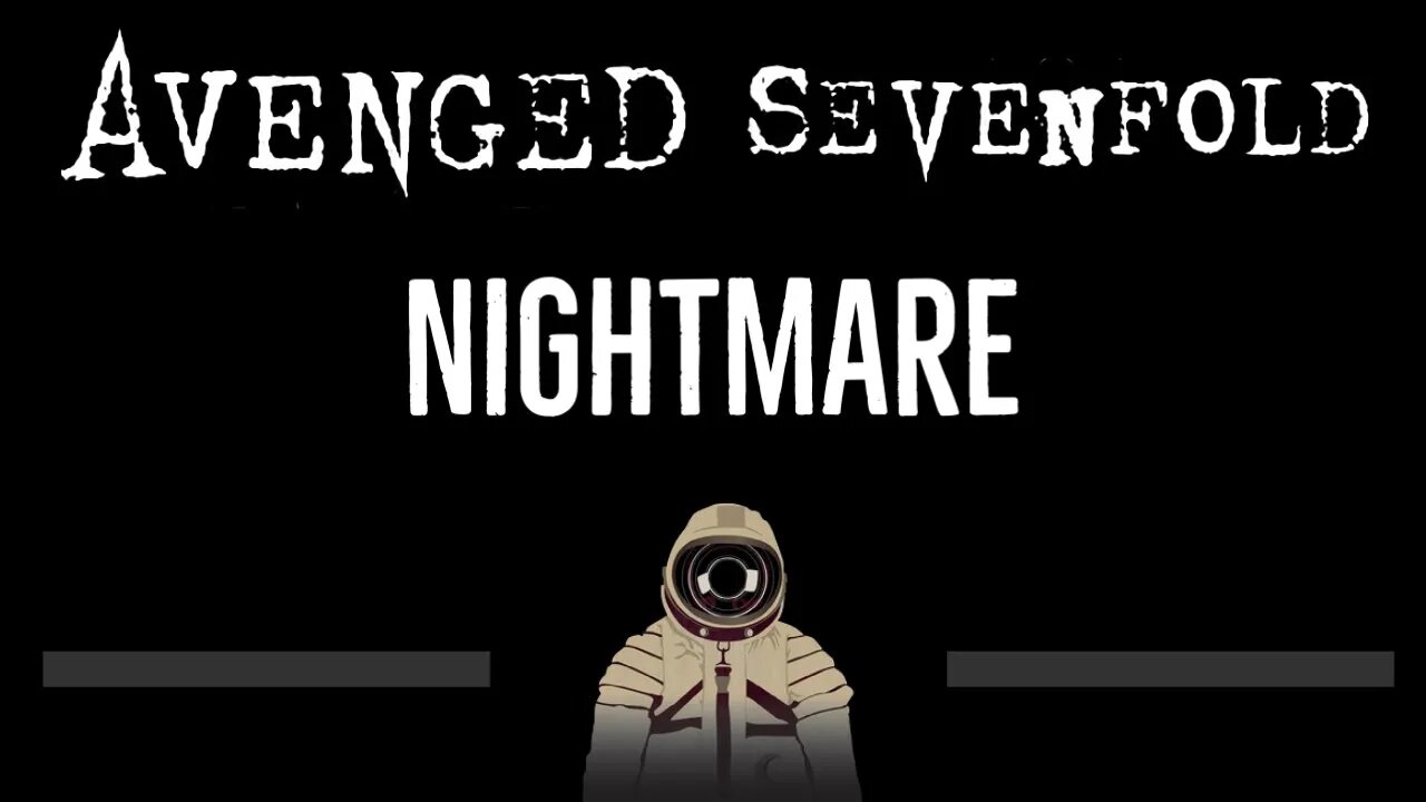 Avenged Sevenfold • Nightmare (CC) 🎤 [Karaoke] [Instrumental Lyrics]