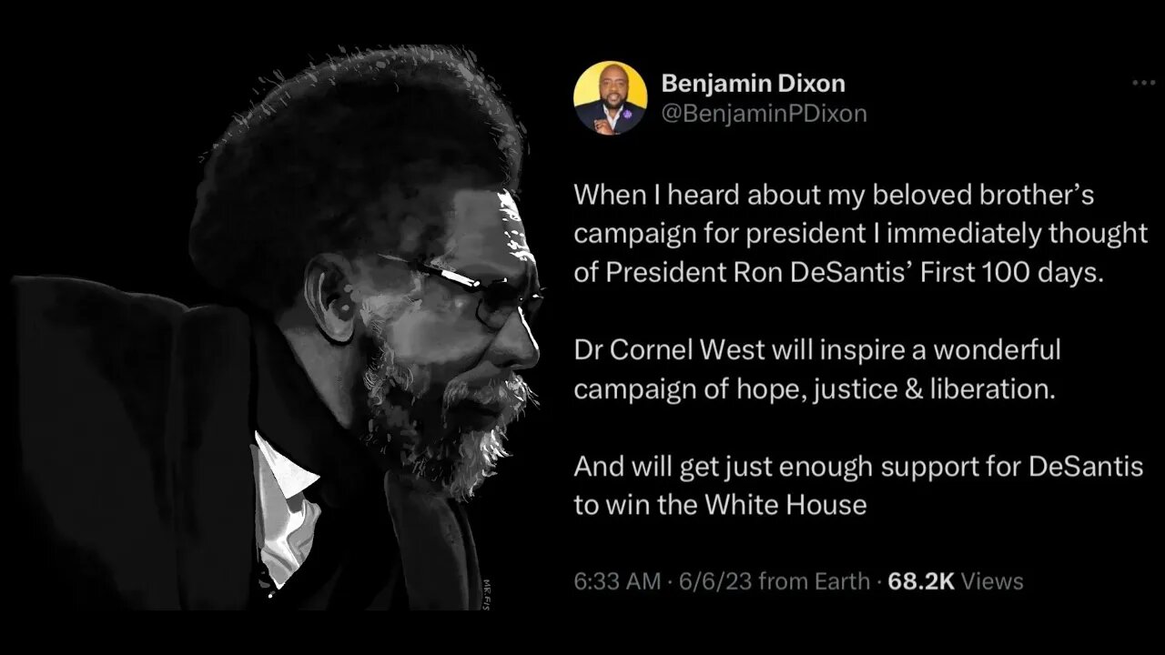 Dr Cornel West 3rd Party Run Has Liberals, Corporate Media & Vote Blue No Matter Who Have A Meltdown