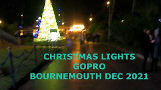 Christmas lights .GoPro. Bournemouth. Dec 2021