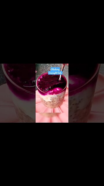 Healthy Breakfast Idea: Tasty Blueberry Overnight Oats