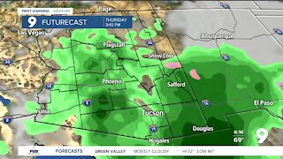 Moisture finally returns to the desert