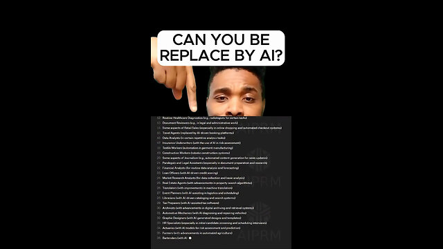 Will you be replace by AI?! 5 ways to not be replace by AI in this video.