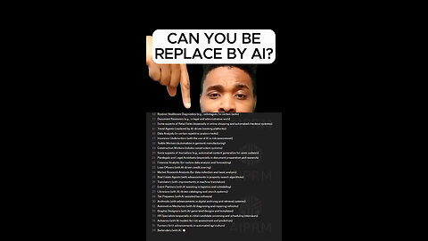 Will you be replace by AI?! 5 ways to not be replace by AI in this video.