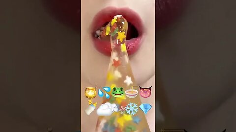 Emoji ⭐️🍯Challenge #asmr #asmreating #eatingsounds #mukbang #emojichallenge #emojischallenge