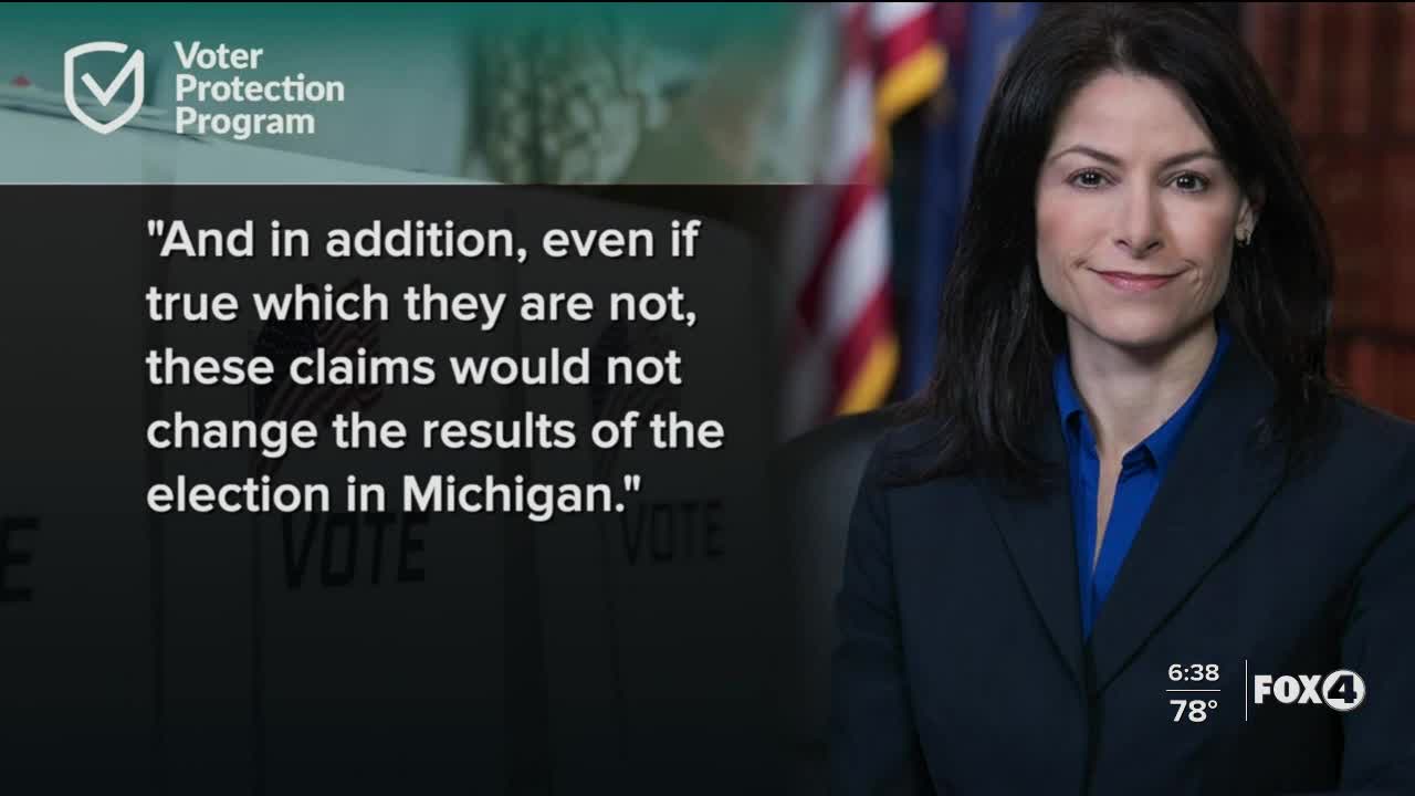 Michigan AG responds to Trump lawsuit