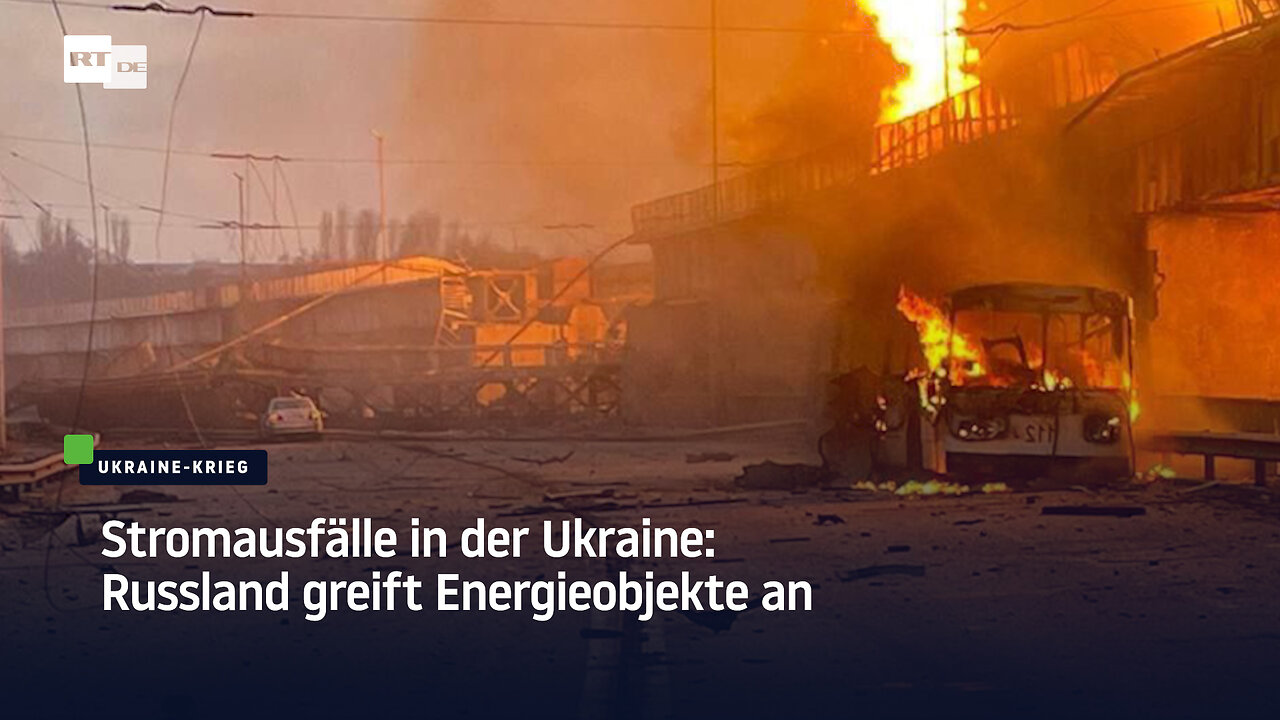 Stromausfälle in der Ukraine: Russland greift Energieobjekte an