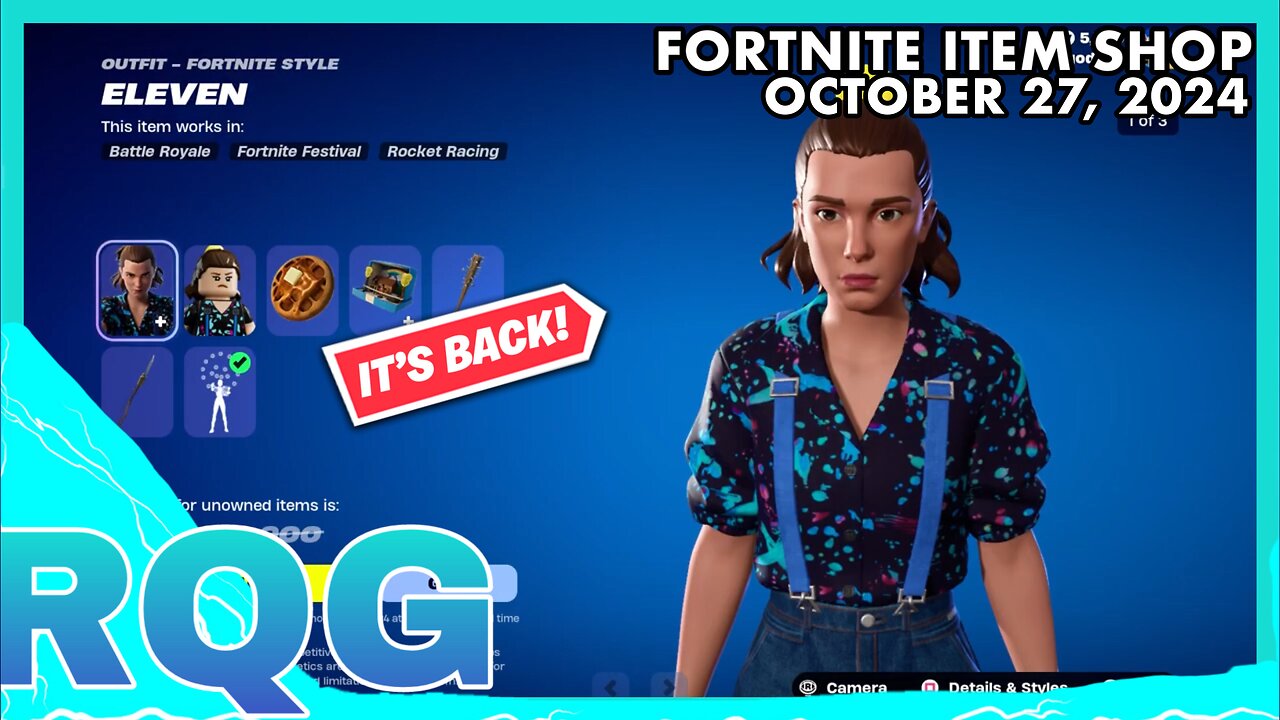 STRANGER THINGS & GHOUL TROOPER ARE BACK! FORTNITE ITEM SHOP (October 27, 2024)