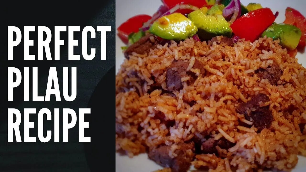 PERFECT AND EASY PILAU RICE RECIPE | How to cook/Make Amazing Kenya Swahili Pilau with meat