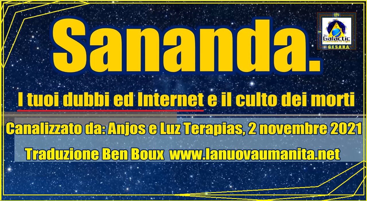 Sananda. I tuoi dubbi ed Internet e il culto dei morti.