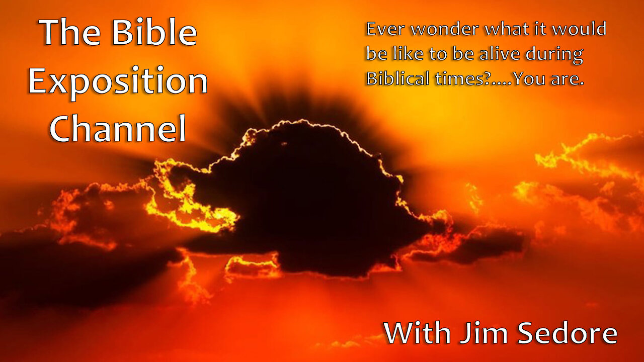 Ever wonder what it would be like to be alive during Biblical times?...You are.