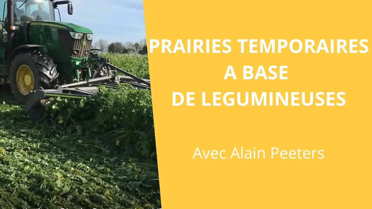 Prairies temporaires à base de légumineuses et démontage