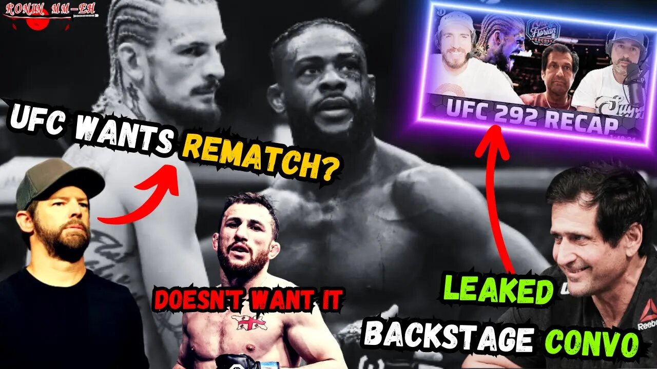 Ray Longo LEAKS backstage convo between Aljamain Sterling and UFC matchmaker, UFC WANTS REMATCH?!