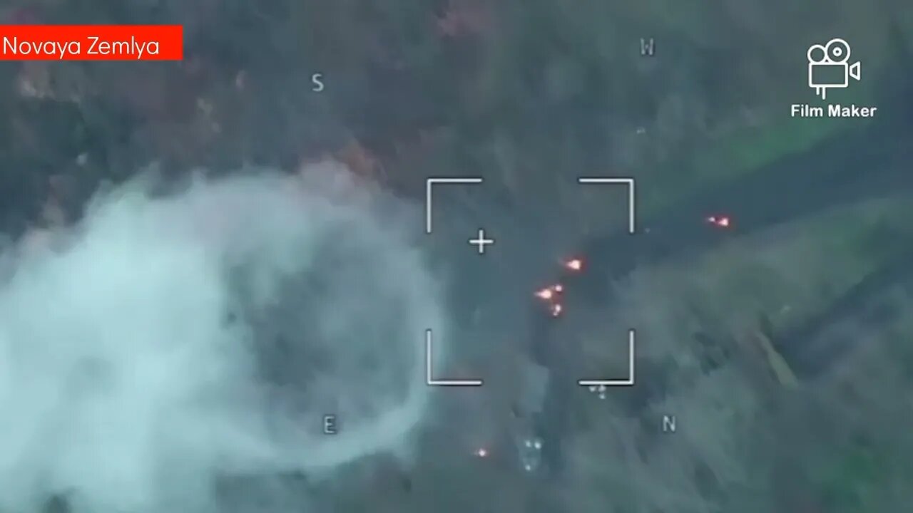 Russian Lancet kamikaze drone destroyed Ukrainian Grad MLRS in Kherson Region