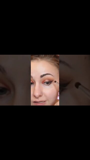 how to blend out dark shimmer eyeshadow #shorts #shortsfeed #makeup