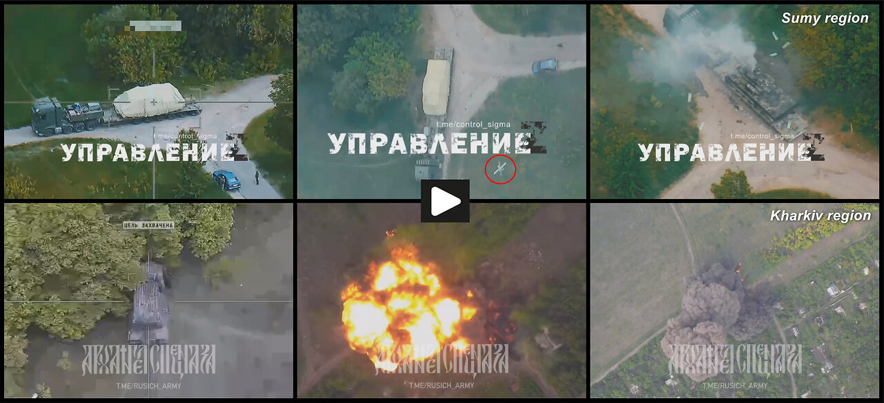 Russian Lancet UAV burns 2S6 Tunguska Anti-Aircraft gun and Grad BM-21 MLRS