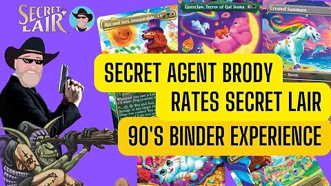 MTG Secret Lair Review Secret Agent Brody 90's Binder