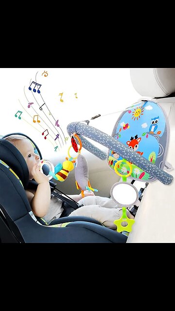 SALE!! Car Seat Toys Mirror Infant Activity Center for Car Seat Crib Stroller