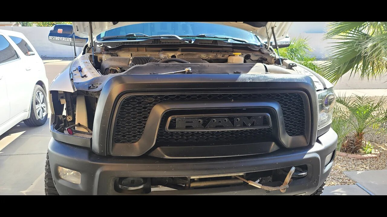 (No Grille Removal Needed) Replacing your Ram Headlights! Auxito LED Installation #auxito