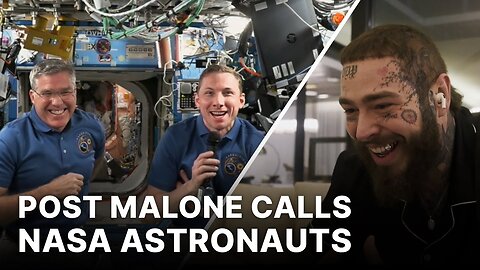 Post Malone Calls NASA Astronauts in Space for Earth Day