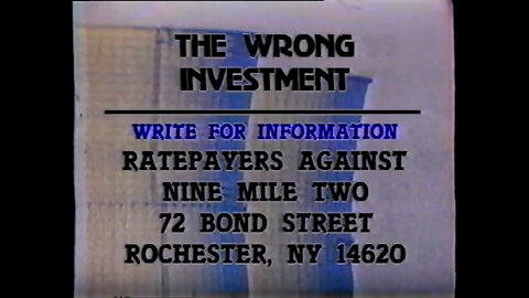 February 16, 1985 - Rochester Ratepayers Against Nine Mile Two