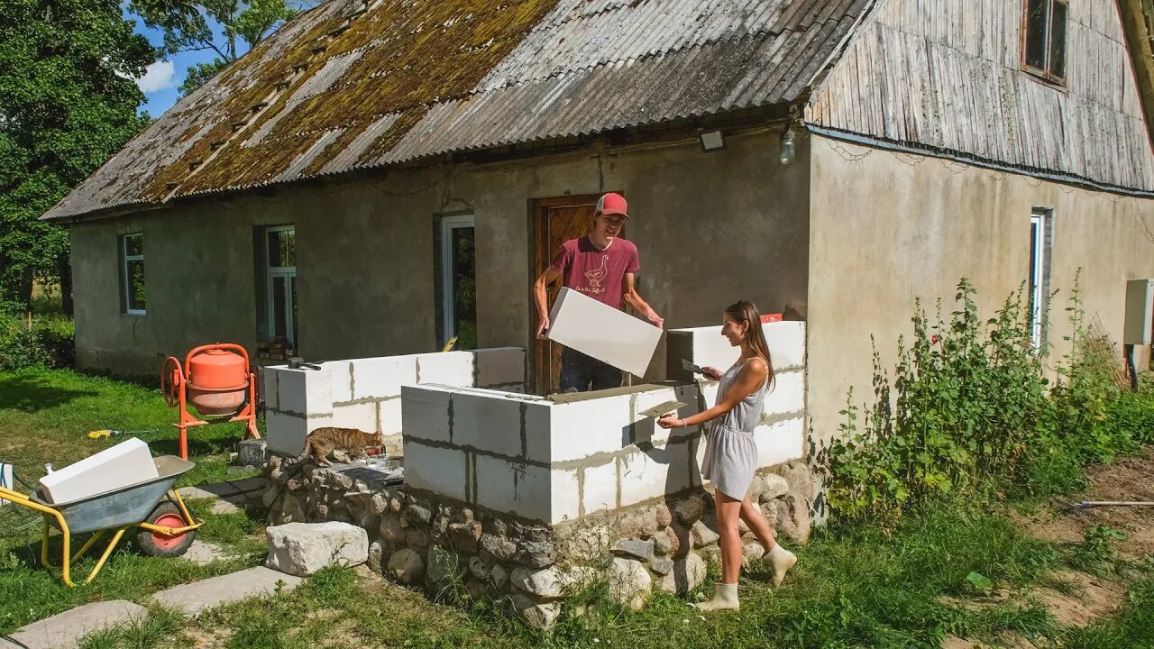 How we Build a House Extension with Aircrete Blocks!?