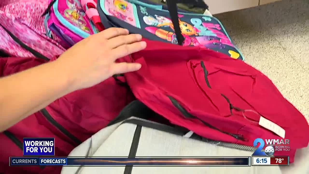 Back 2 School Drive in full affect! Donations are rolling in at WMAR to get kids ready for school