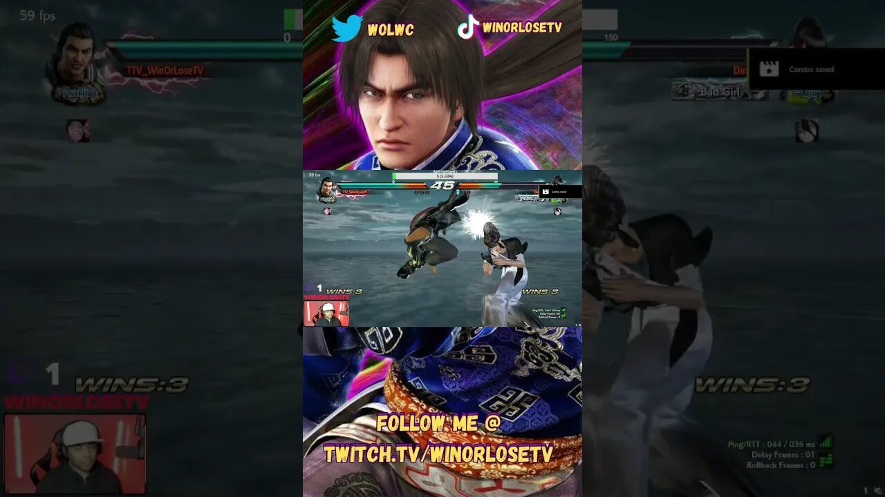 Tekken 7 Lei Wulong Match Highlight #79 #shorts #tekken7