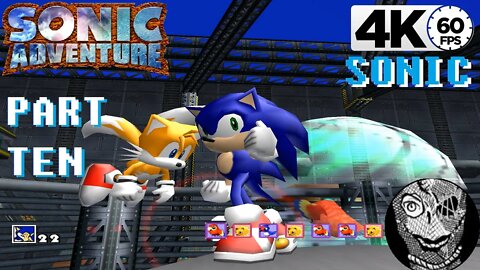 (PART 10) Sonic Adventure 4k [Stage 8 Sky Deck] SONIC