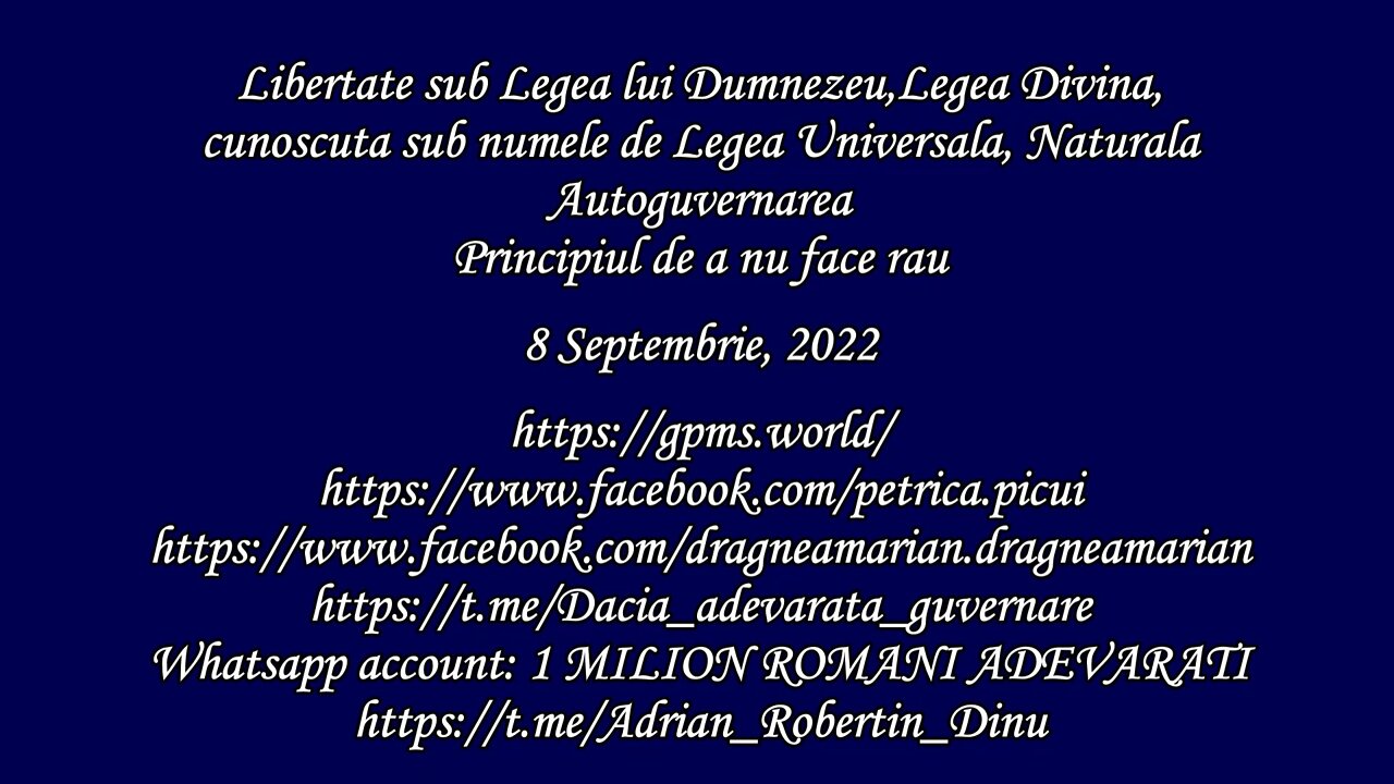 Libertate sub Legea lui Dumnezeu, Legea Divina, cunoscuta sub numele de Legea Universala, Naturala