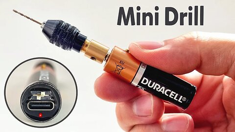 DIY Mini Drill - How to Make a Powerful Mini Drill - Rechargeable with Type-C!.