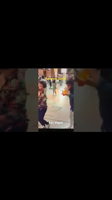 Let it Whip. Dynamic Dancing Duo on Fremont Street Las Vegas THE DAZZ BAND