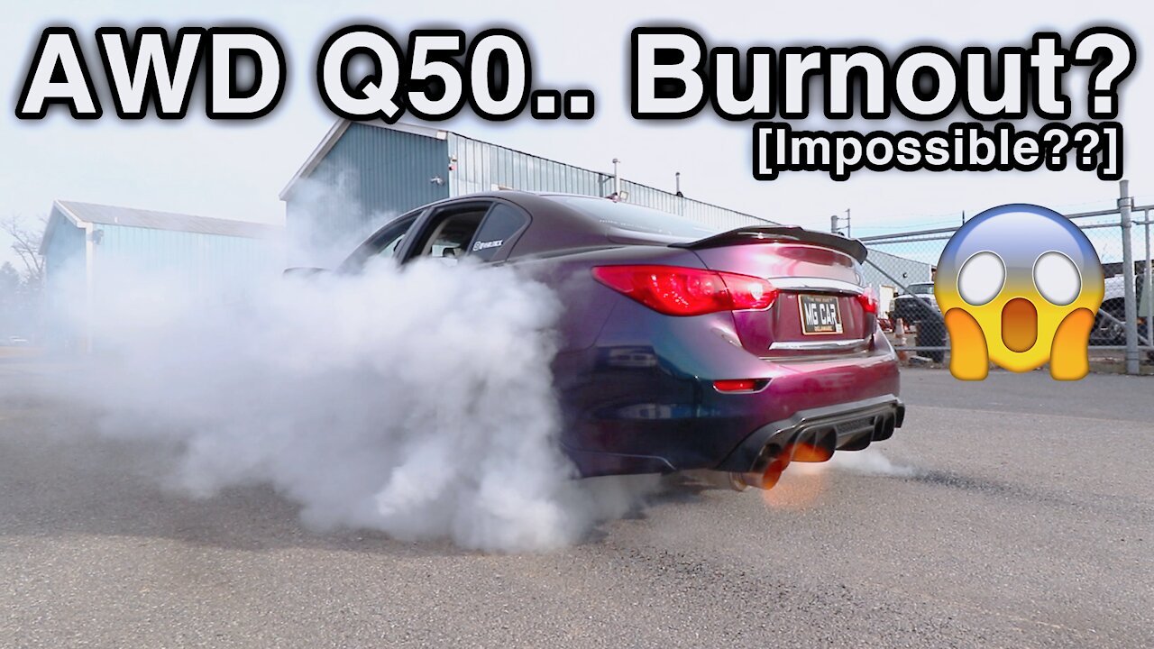 How to Burnout AWD Q50 [Disable Nissan/Infiniti AWD System]