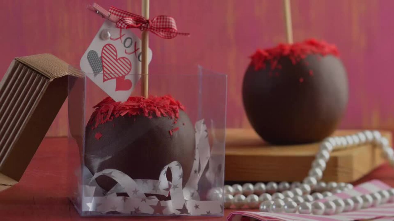 Chocolate covered apples