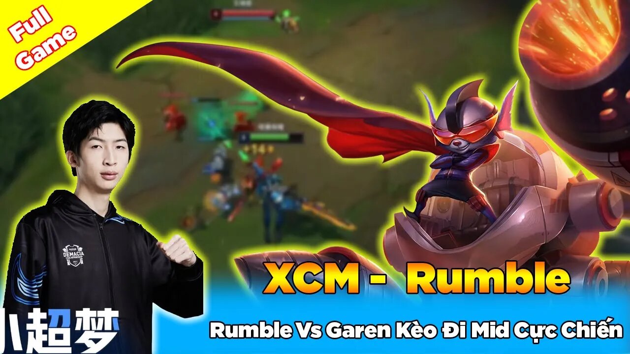 Xiao Chao Meng Độc Lạ Bình Dương Rumble Vs Garen Kèo Đi Mid Cực Chiến