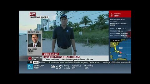 Rubio Urges Floridians to take precautions on The Weather Channel