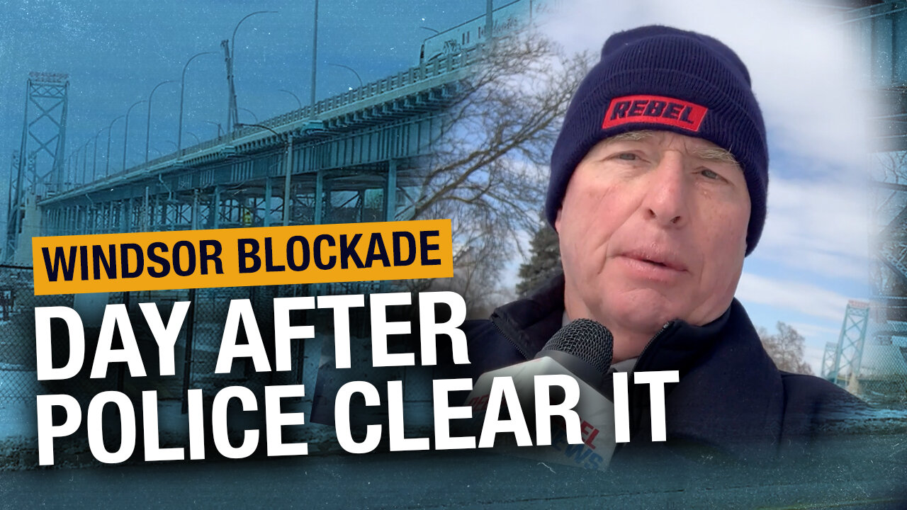 In Windsor, one blockade (demonstrators) has been replaced with another blockade (law enforcement)