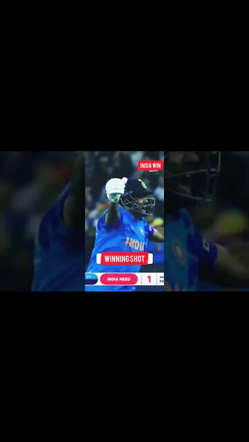 T20 India/Pakistan match winning shot #YT20 #shorts #viratkohlibat #indiawin