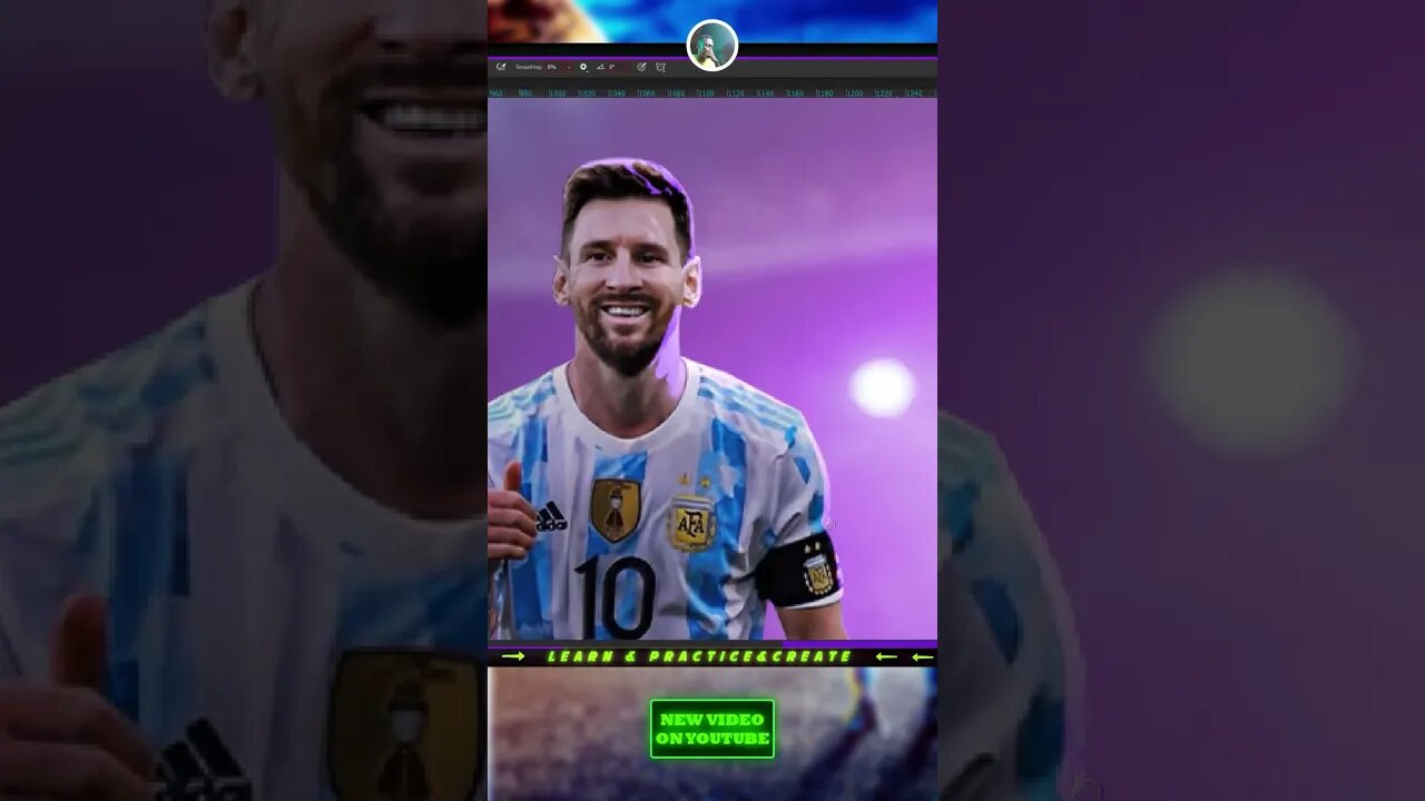 Messi wins the world world cup photoshop speed art #photoshop
