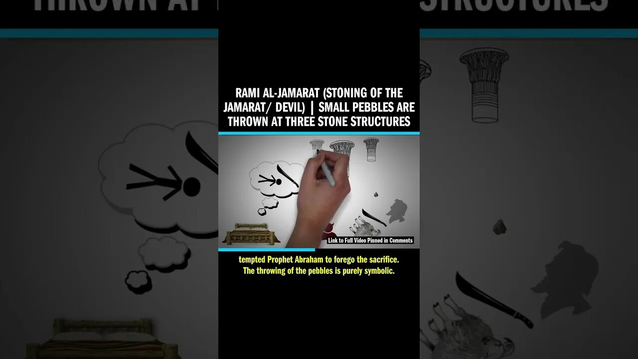 Rami al-Jamarat (Stoning of the Jamarat/ Devil) | Small Pebbles Are Thrown at Three Stone Structures